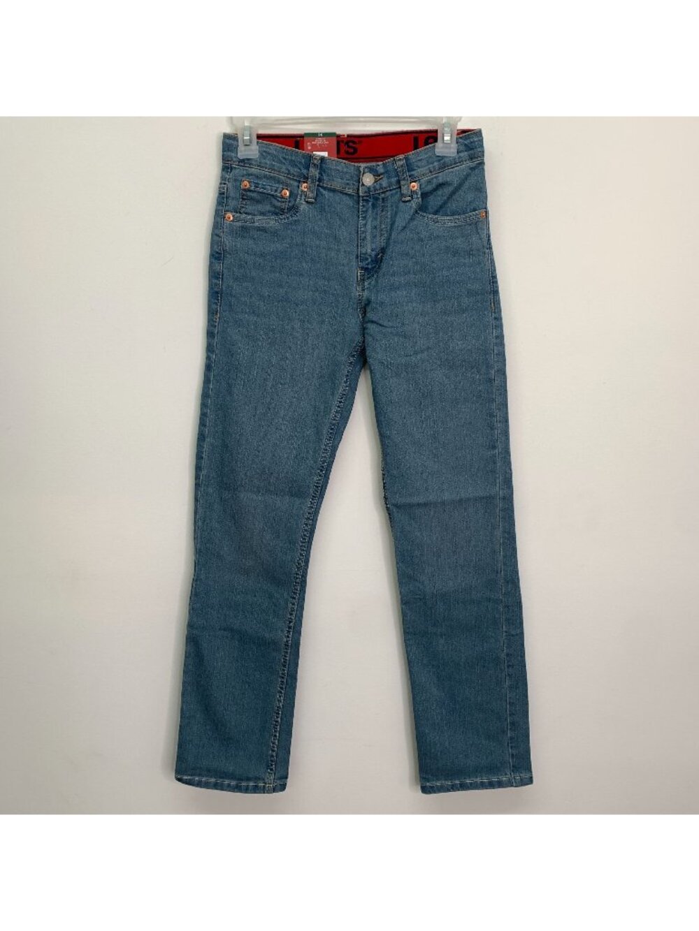 Levi's Boys Youth Jeans 14 511 Slim Flex Stretch Denim Blue Jeans Size 14